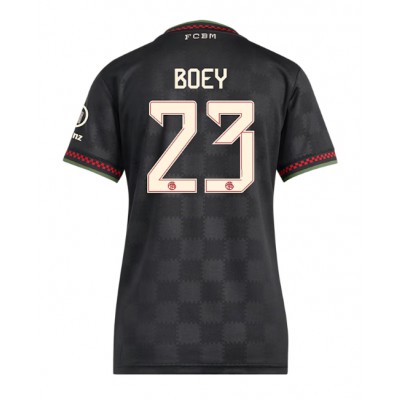 Fotballdrakt Dame Bayern Munich Sacha Boey #23 Tredjedrakt 2025-26 Kortermet Fotballdrakt Dame Bayern Munich Sacha Boey #23 Tredjedrakt 2025-26 Kortermet